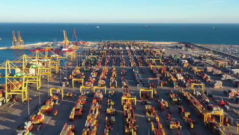 Port-of-Valencia-aerial-view-sunset-time-thousands-of-containers-on-the-quay